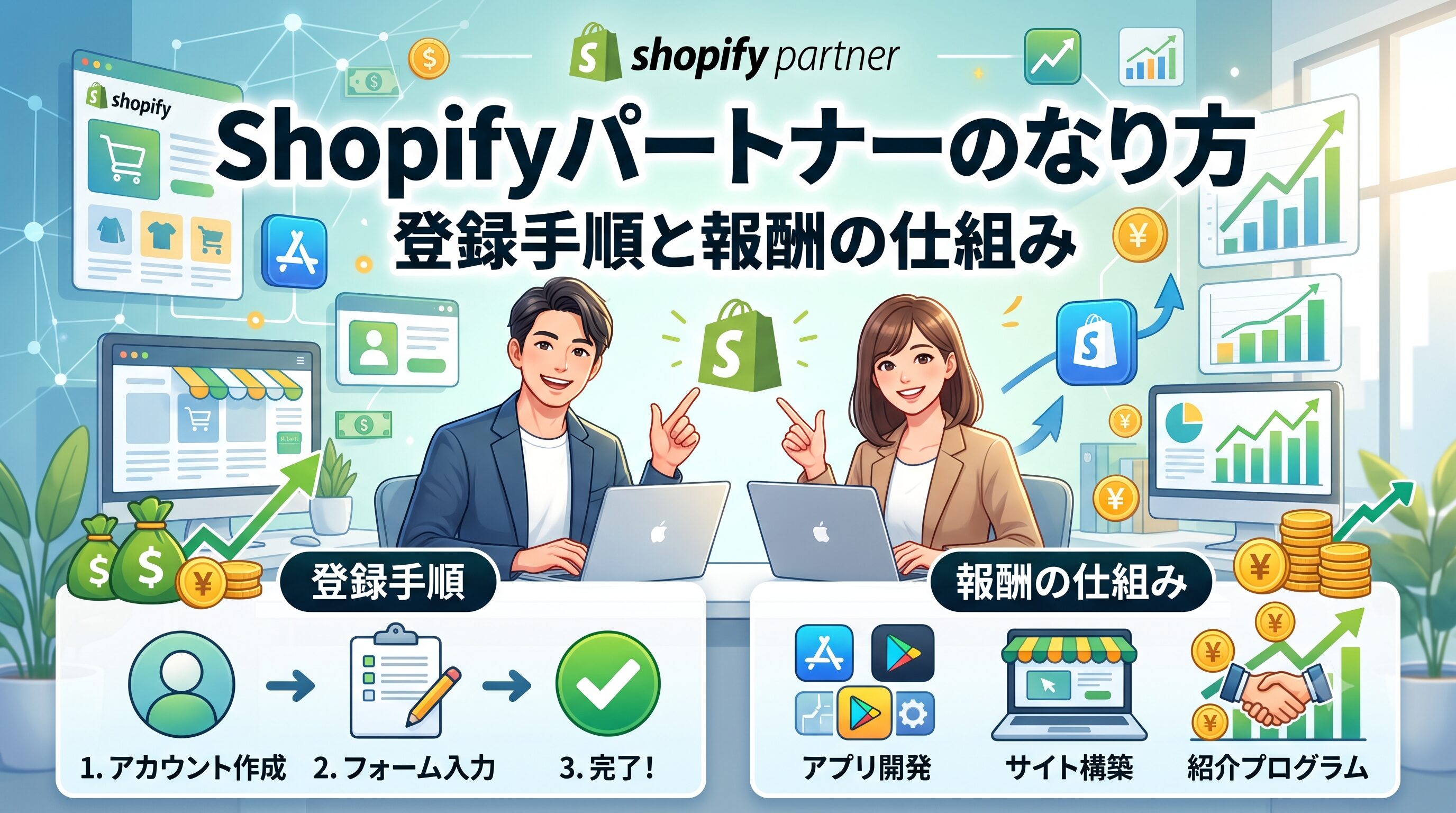 Shopifyパートナーのなり方|登録手順と報酬の仕組み