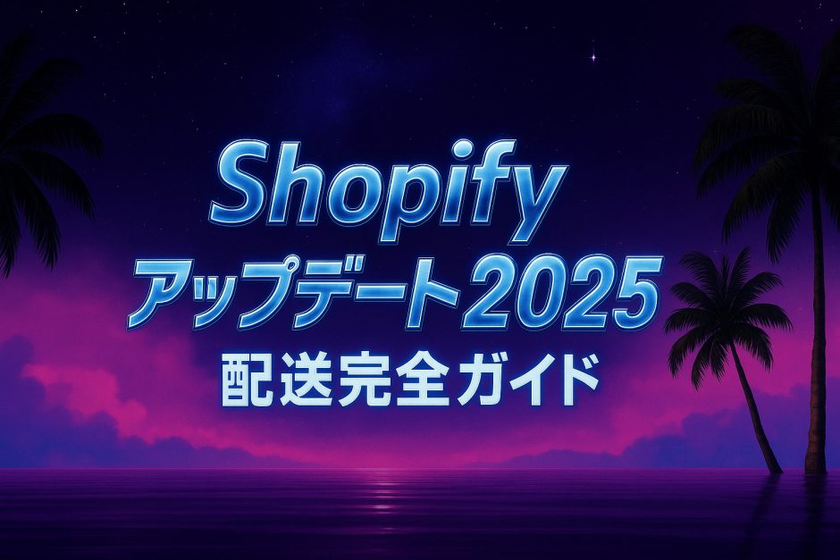 shopify アップデート　配送完全ガイド