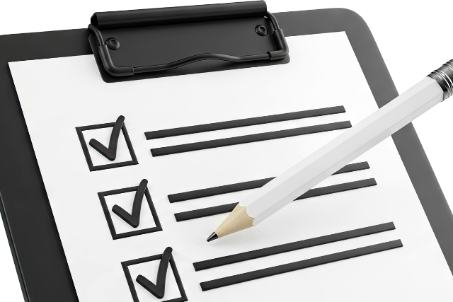 制作会社への外注で相見積もりの比較検討と契約前確認を行うチェックリストのイメージ