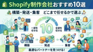 Shopify制作会社おすすめ10選｜構築・発送・集客どこまで任せるかで選ぶ