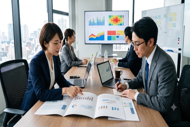 ラストクリックとデータドリブンの比較をするイメージ