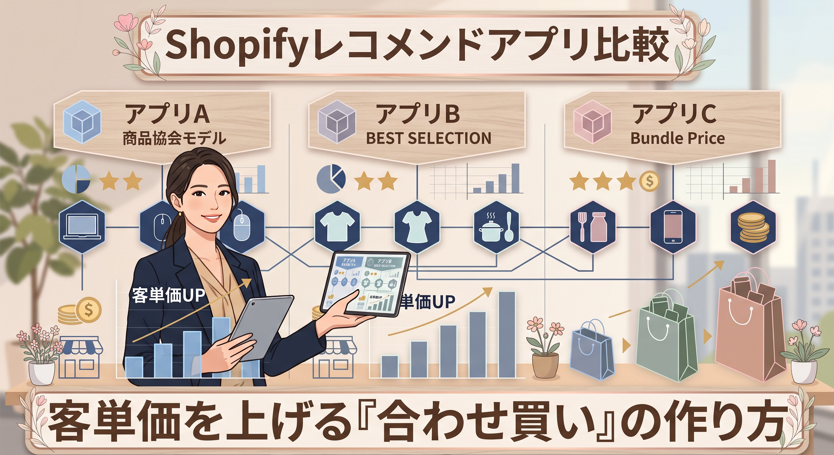 Shopifyレコメンドアプリ比較｜客単価を上げる「合わせ買い」の作り方