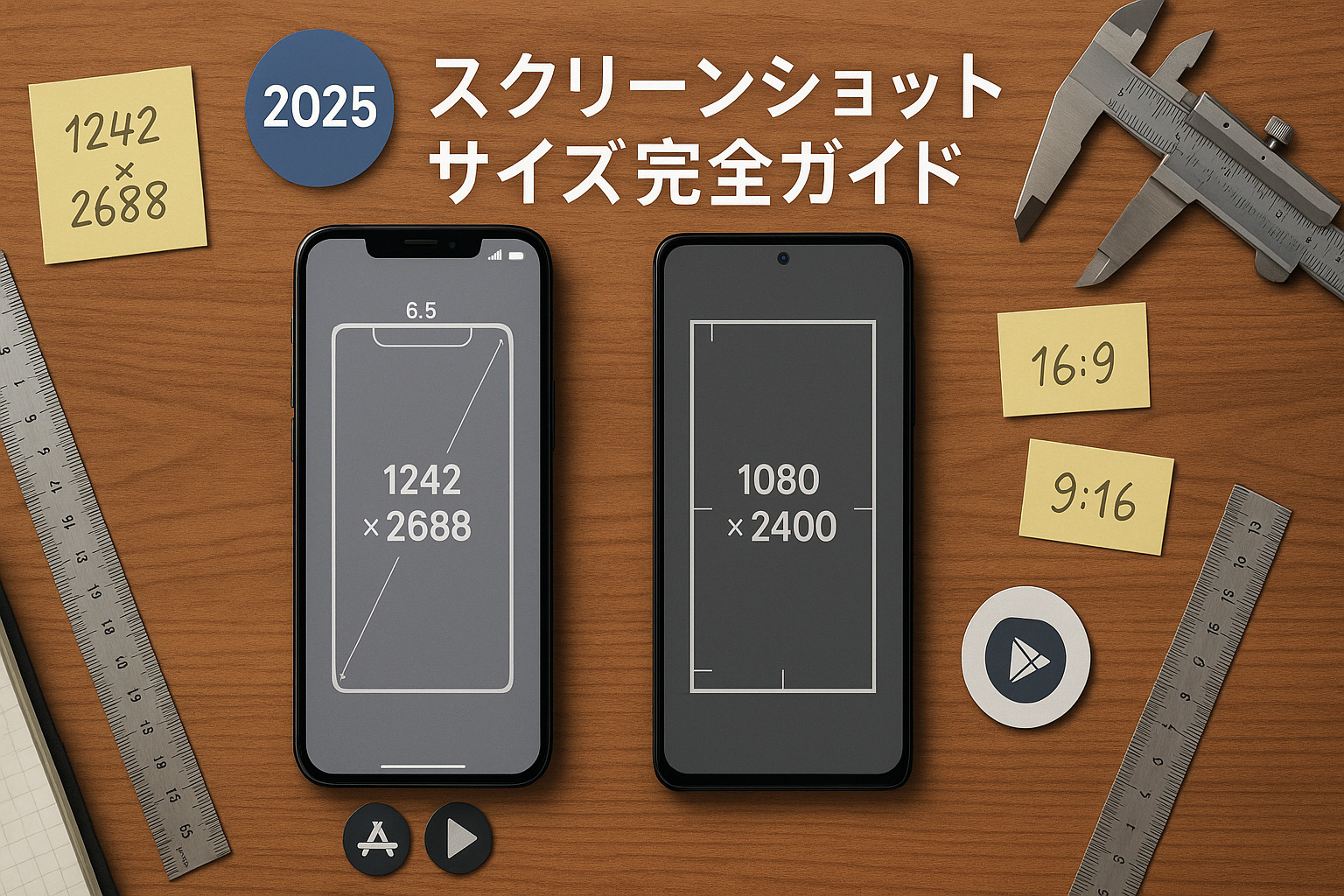 【2025年最新】アプリのスクリーンショットサイズ完全ガイド！App Store / Google Playの規定を徹底解説