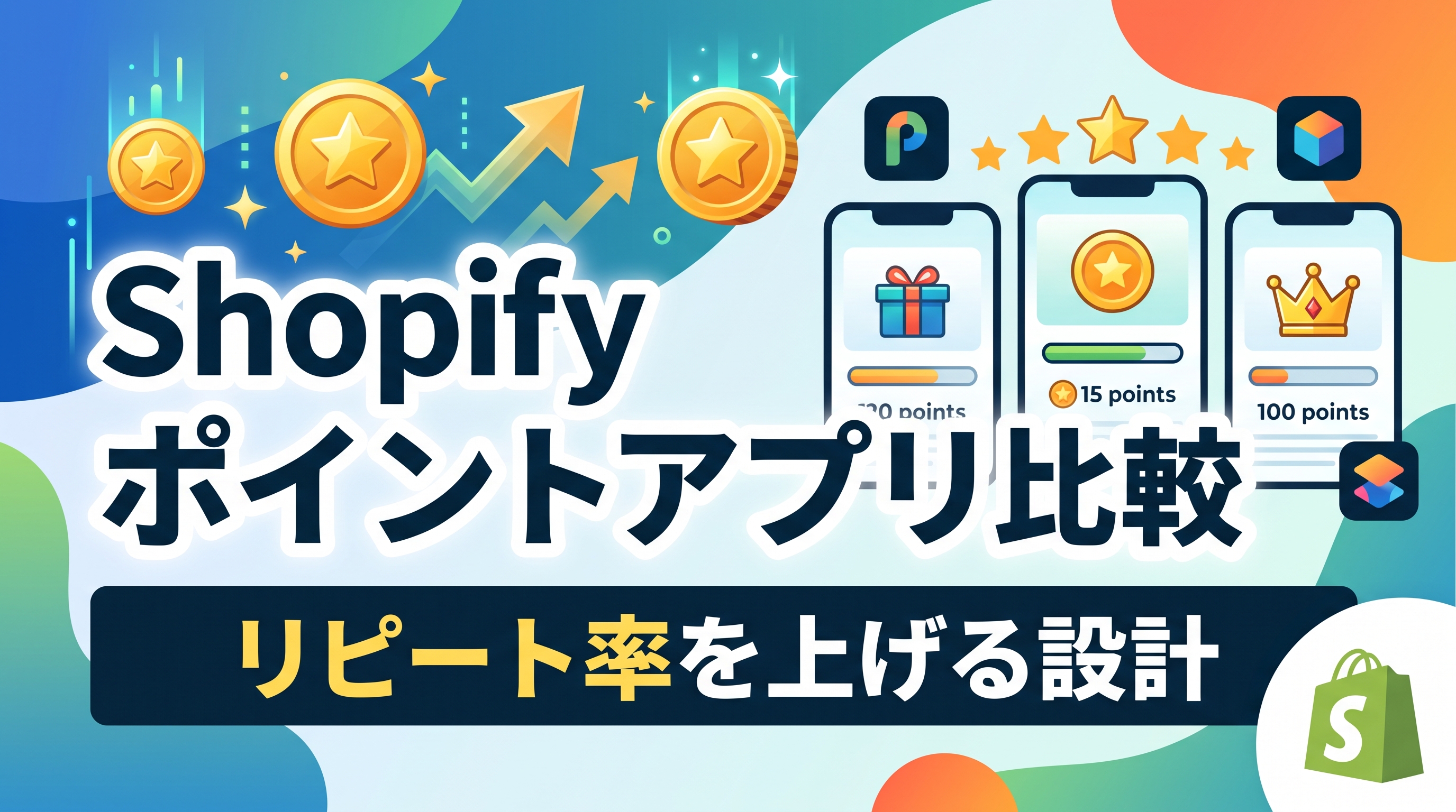Shopifyでポイント制度を作るアプリ比較|リピート率を上げる設計
