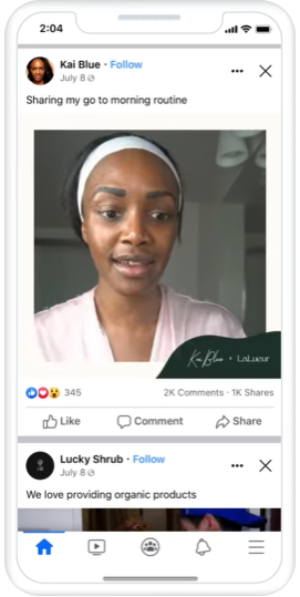 Facebookインストリーム動画の画像
