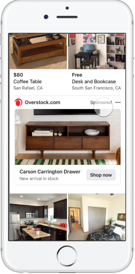 Facebook上の検索結果の画像