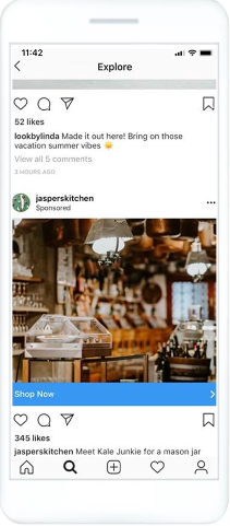 Instagram発見タブの画像