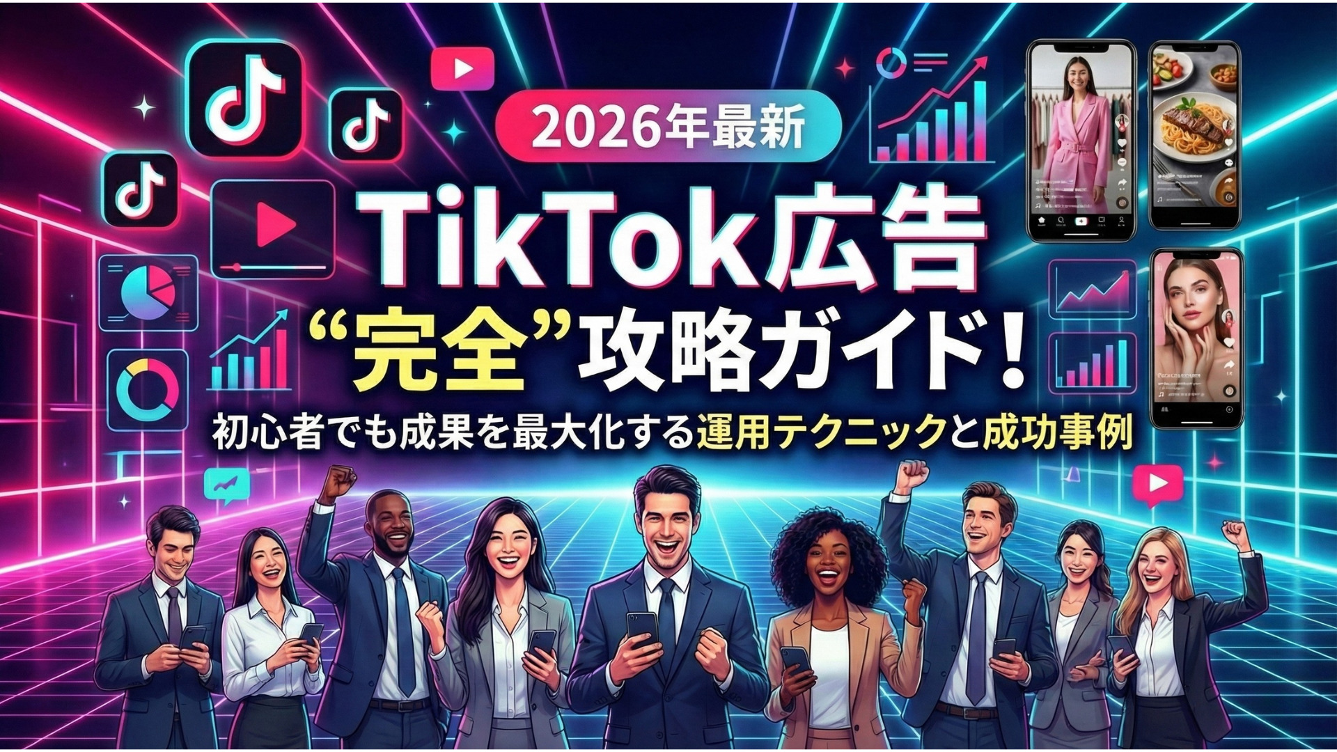 【2026年最新】TikTok広告“徹底”攻略ガイド！初心者でも成果を最大化する運用テクニックと成功事例
